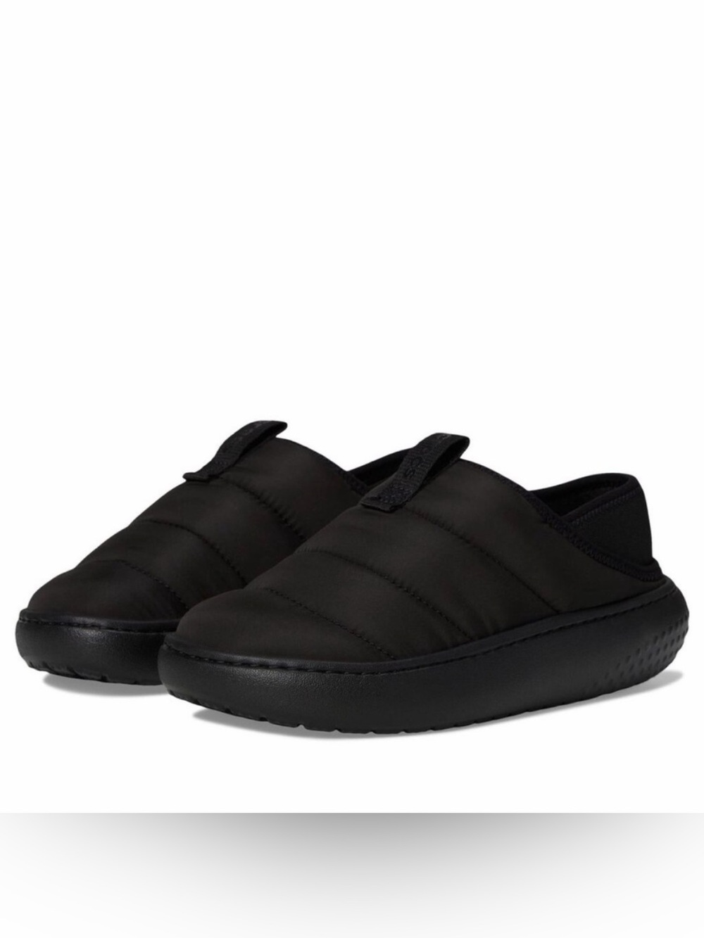 CROCS Classic Puff Fur Moc Slippers in Black, Big Kids Size J6 (EU 38-39), NWT